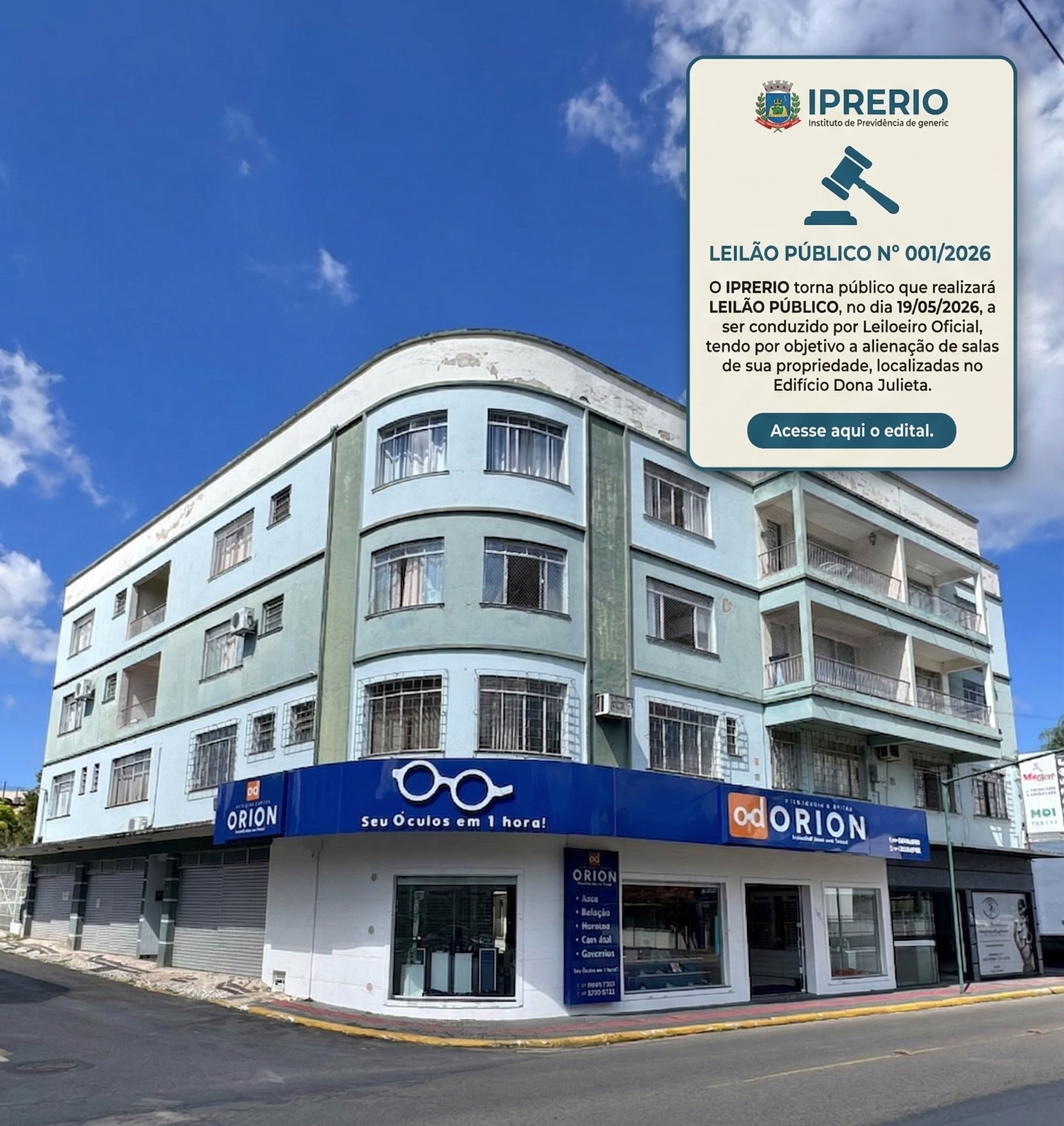 LEILÃO EXTRAJUDICIAL 01/2026 - IPRERIO